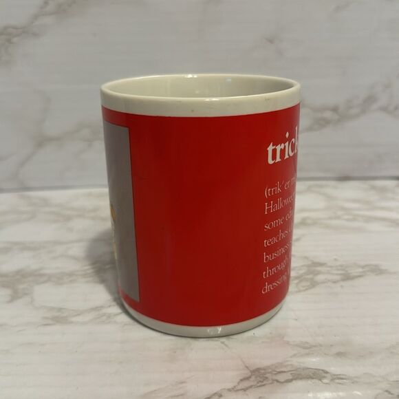 Enesco 1980s trick or treat fall Halloween decor mug coffee cup - Picture 3 of 7